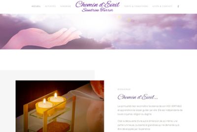 Chemin d'éveil website built by IdealPC