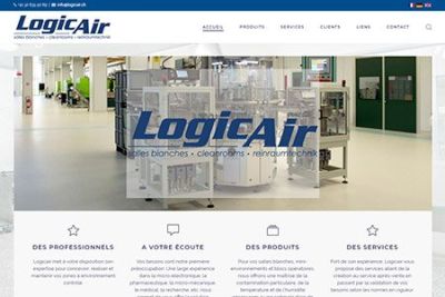 Logicair website built by IdealPC